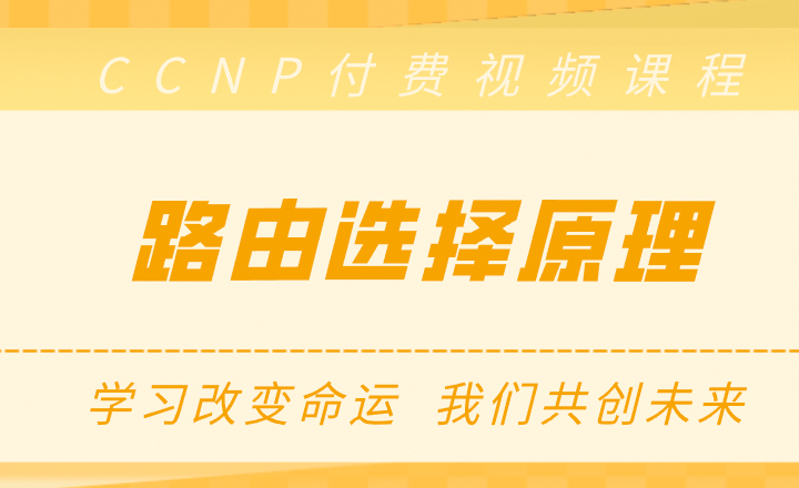 CCNP視頻課程：路由選擇原理